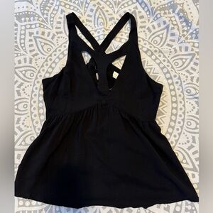 Black crossover top